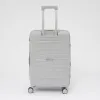 Francesco Molinary Чемодан на 4-х колесах (серебряный)
