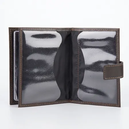 Poshete Обложка для паспорта и автодок (коричневый)