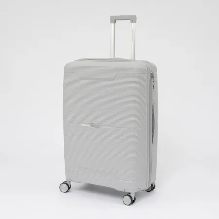 Francesco Molinary Чемодан на 4-х колесах (серебряный)