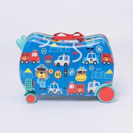 - Чемодан на 4-х колесах (синий)