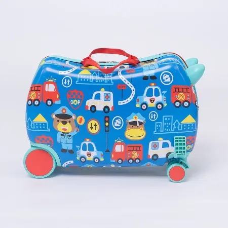 - Чемодан на 4-х колесах (синий)