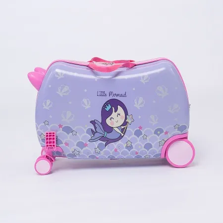 - Чемодан на 4-х колесах (сиреневый)