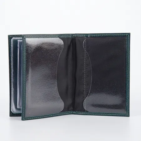 Poshete Обложка для паспорта и автодок (зеленый)