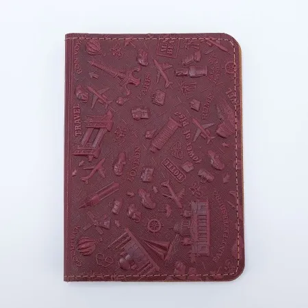 Poshete Обложка на паспорт (бордовый)