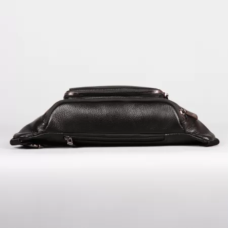 Поясная кожаная сумка Francesco Molinary арт.751356-001