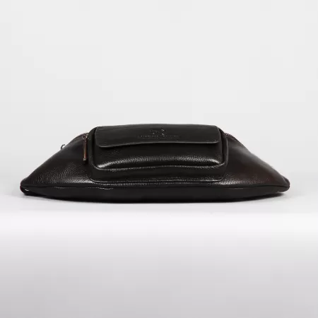 Поясная кожаная сумка Francesco Molinary арт.751356-001