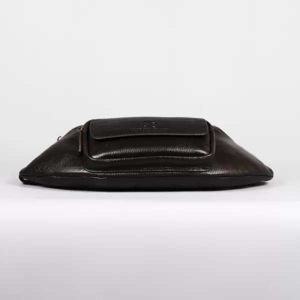 Поясная кожаная сумка Francesco Molinary арт.751356-001