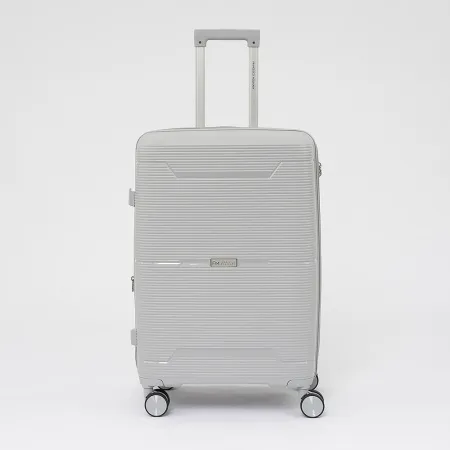 Francesco Molinary Чемодан на 4-х колесах (серебряный)