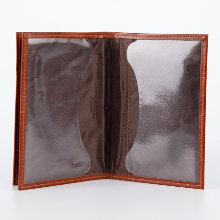 Poshete Обложка для паспорта и автодок (коричневый)