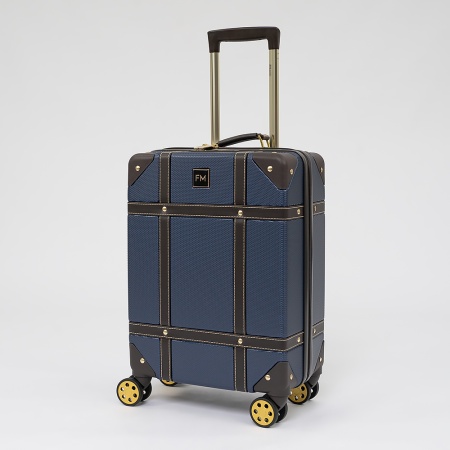 Francesco Molinary Чемодан на 4-х колесах (синий)