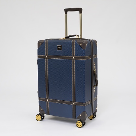 Francesco Molinary Чемодан на 4-х колесах (синий)