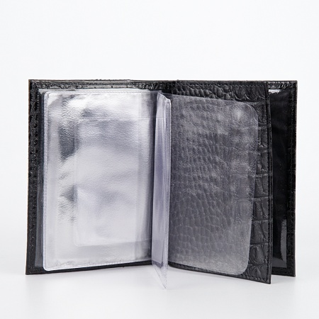 Poshete Обложка для паспорта и автодок (черный)