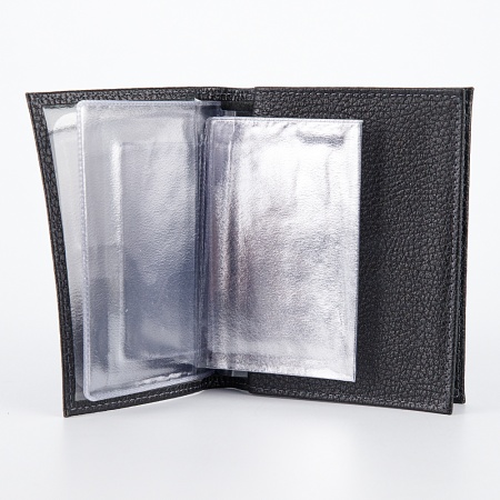 Poshete Обложка для паспорта и автодок (черный)